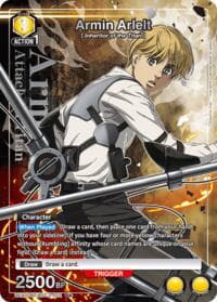 Armin Arlelt (012) (R*) - UEX07BT: Attack on Titan Vol. 2 - Union Arena card