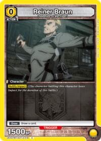 Reiner Braun - UEX07BT: Attack on Titan Vol. 2 - Union Arena card