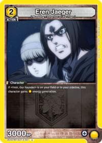 Eren Jaeger (021) - UEX07BT: Attack on Titan Vol. 2 - Union Arena card