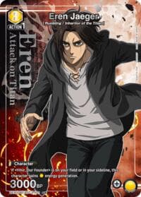 Eren Jaeger (021) (U*) - UEX07BT: Attack on Titan Vol. 2 - Union Arena card