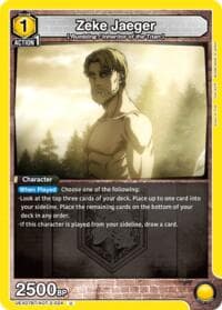 Zeke Jaeger (024) - UEX07BT: Attack on Titan Vol. 2 - Union Arena card