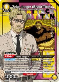 Zeke Jaeger (Beast Titan) (025) (SR*) - UEX07BT: Attack on Titan Vol. 2 - Union Arena card