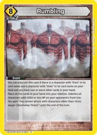 Rumbling - UEX07BT: Attack on Titan Vol. 2 - Union Arena card