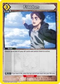 Freedom - UEX07BT: Attack on Titan Vol. 2 - Union Arena card
