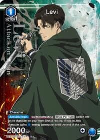 Levi (040) (U*) - UEX07BT: Attack on Titan Vol. 2 - Union Arena card