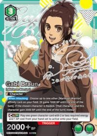 Gabi Braun (050) (R**) - UEX07BT: Attack on Titan Vol. 2 - Union Arena card