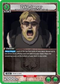 Zeke Jaeger (052) - UEX07BT: Attack on Titan Vol. 2 - Union Arena card