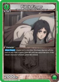 Pieck Finger (055) - UEX07BT: Attack on Titan Vol. 2 - Union Arena card
