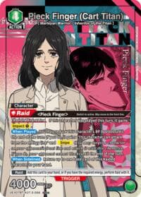 Pieck Finger (Cart Titan) (SR*) - UEX07BT: Attack on Titan Vol. 2 - Union Arena card