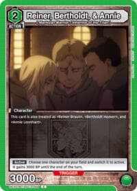 Reiner, Bertholdt, & Annie - UEX07BT: Attack on Titan Vol. 2 - Union Arena card