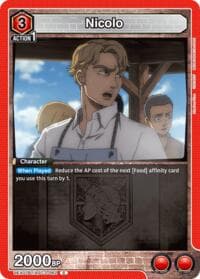 Nicolo - UEX07BT: Attack on Titan Vol. 2 - Union Arena card