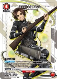 Sasha Braus (065) (U*) - UEX07BT: Attack on Titan Vol. 2 - Union Arena card