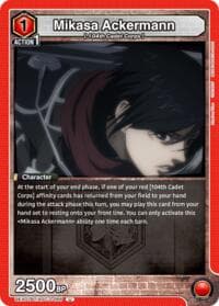 Mikasa Ackermann (066) - UEX07BT: Attack on Titan Vol. 2 - Union Arena card