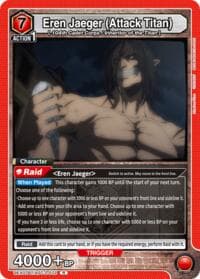 Eren Jaeger (Attack Titan) - UEX07BT: Attack on Titan Vol. 2 - Union Arena card