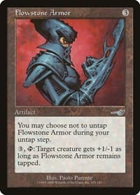 Flowstone Armor - Nemesis - Magic: The Gathering card