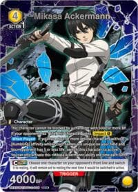 Mikasa Ackermann (008) (Box Topper Silver Foil) - UEX07BT: Attack on Titan Vol. 2 - Union Arena card