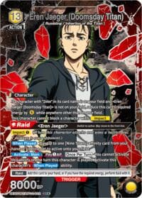 Eren Jaeger (Doomsday Titan) (Box Topper Silver Foil) - UEX07BT: Attack on Titan Vol. 2 - Union Arena card