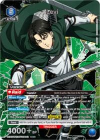Levi (042) (Box Topper Silver Foil) - UEX07BT: Attack on Titan Vol. 2 - Union Arena card