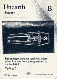 Unearth (0051) - Secret Lair x MSCHF: The Zeta Set - Magic: The Gathering card