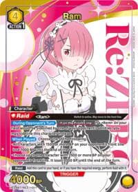Ram (011) (Box Topper Gold Foil) - UE24BT: Re:ZERO -Starting Life in Another World- - Union Arena card