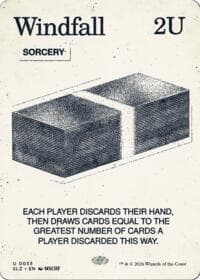 Windfall (0033) - Secret Lair x MSCHF: The Zeta Set - Magic: The Gathering card