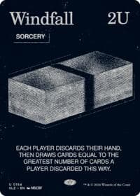 Windfall (0154) - Secret Lair x MSCHF: The Zeta Set - Magic: The Gathering card