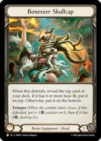 Boneseer Skullcap - Usurp the Shadow Throne - Flesh and Blood TCG card