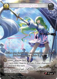 Inspiring Call (Ascent Charm) - Promotional Cards - Grand Archive TCG card