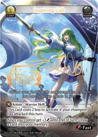 Inspiring Call (Ascent Valor) - Promotional Cards - Grand Archive TCG card