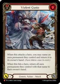 Violent Gusto - Usurp the Shadow Throne - Flesh and Blood TCG card