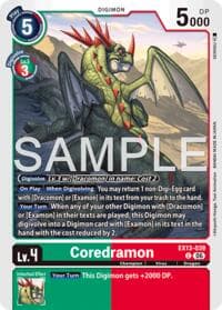 Coredramon - EX13-039 - Chivalrous XIII - Digimon Card Game card