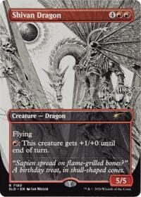 Shivan Dragon (7180) - Secret Lair Drop Series - Magic: The Gathering card