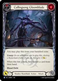 Cullingsong Gloomblade - Silver Age: Usurp the Shadow Throne - Flesh and Blood TCG card