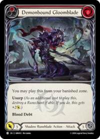 Demonbound Gloomblade (Red) - Silver Age: Usurp the Shadow Throne - Flesh and Blood TCG card