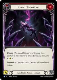 Runic Disposition - Silver Age: Usurp the Shadow Throne - Flesh and Blood TCG card