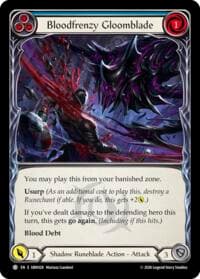 Bloodfrenzy Gloomblade (Blue) - Silver Age: Usurp the Shadow Throne - Flesh and Blood TCG card