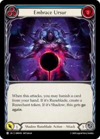 Embrace Ursur (Blue) - Silver Age: Usurp the Shadow Throne - Flesh and Blood TCG card