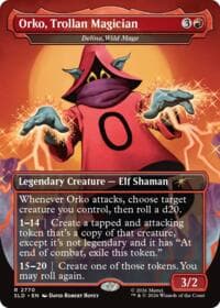 Orko, Trollan Magician - Delina, Wild Mage - Secret Lair Drop Series - Magic: The Gathering card