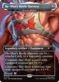 He-Man's Battle Harness - Konda's Banner - Secret Lair Drop Series - Magic: The Gathering card