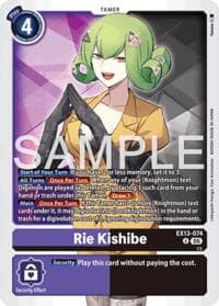 Rie Kishibe - Chivalrous XIII - Digimon Card Game card