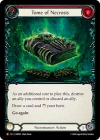 Tome of Necrosis - Usurp the Shadow Throne - Flesh and Blood TCG card