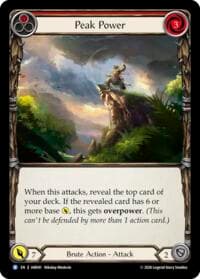 Peak Power (Red) - Usurp the Shadow Throne - Flesh and Blood TCG card