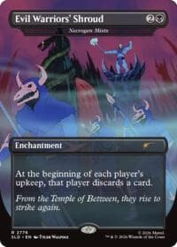 Evil Warriors' Shroud - Necrogen Mists - Secret Lair Drop Series - Magic: The Gathering card