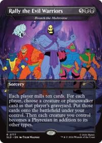 Rally the Evil Warriors - Breach the Multiverse - Secret Lair Drop Series - Magic: The Gathering card