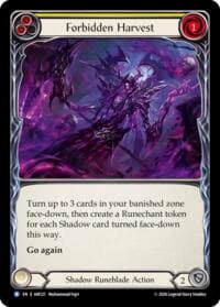 Forbidden Harvest - Usurp the Shadow Throne - Flesh and Blood TCG card