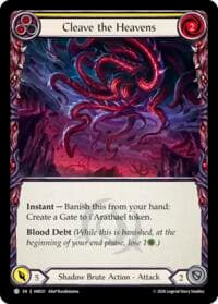 Cleave the Heavens (Yellow) - Usurp the Shadow Throne - Flesh and Blood TCG card