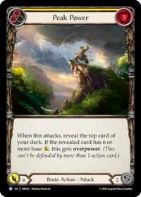 Peak Power (Yellow) - Usurp the Shadow Throne - Flesh and Blood TCG card