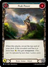 Peak Power (Blue) - Usurp the Shadow Throne - Flesh and Blood TCG card