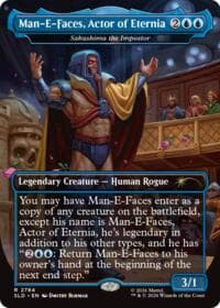 Man-E-Faces, Actor of Eternia - Sakashima the Impostor - Secret Lair Drop Series - Magic: The Gathering card