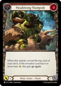 Headstrong Stampede (Red) - Usurp the Shadow Throne - Flesh and Blood TCG card